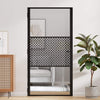 VidaXL puerta de cristal calado negro 76 x 3,5 x 201,5 cm aluminio