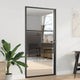 Vidaxx puerta de cristal rayada negro 76 x 3,5 x 201,5 cm aluminio