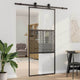 Vidaxx puerta de cristal calado negro 90 x 2 x 205 cm aluminio