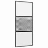 Vidaxx puerta de cristal calado negro 90 x 2 x 205 cm aluminio