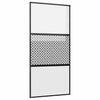 Vidaxx puerta de cristal calado negro 90 x 2 x 205 cm aluminio