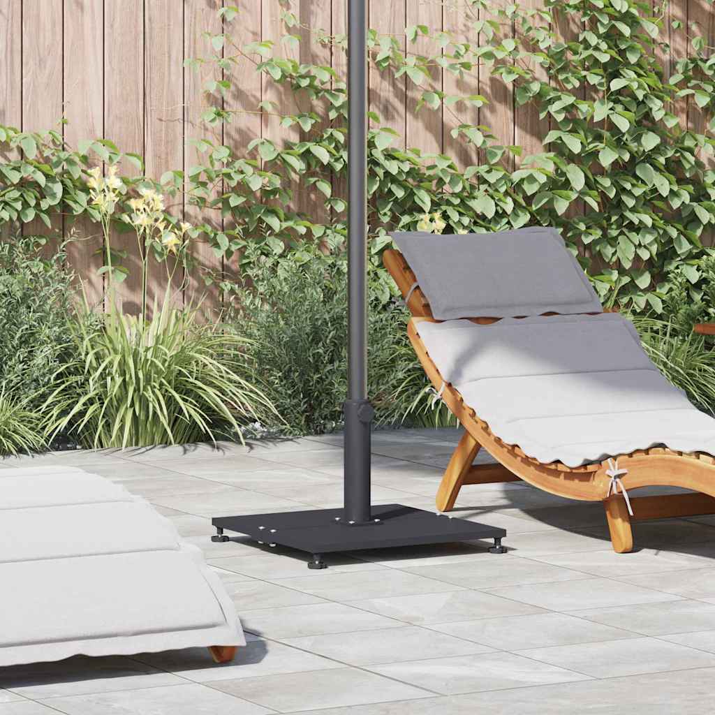 Base per ombrellone Vidaxl grigio scuro 45 x 45 x 31 cm