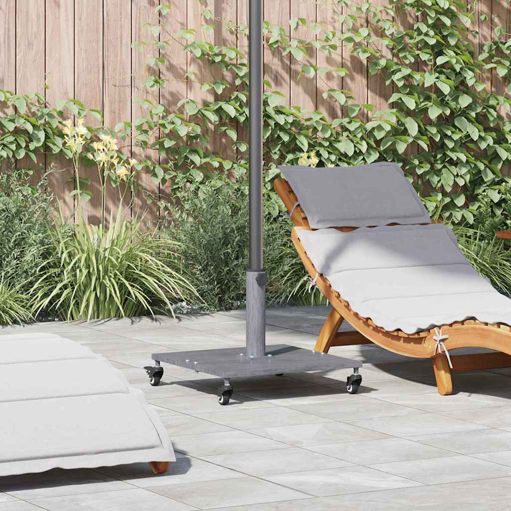 Vidaxx base de sombrilla gris oscuro aspecto madera 45 x 45 x 31,5 cm