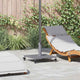 Vidaxx base de sombrilla gris oscuro aspecto madera 45 x 45 x 31,5 cm