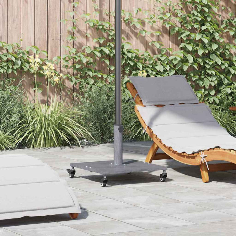 Vidaxx base de sombrilla gris oscuro aspecto madera 45 x 45 x 31,5 cm