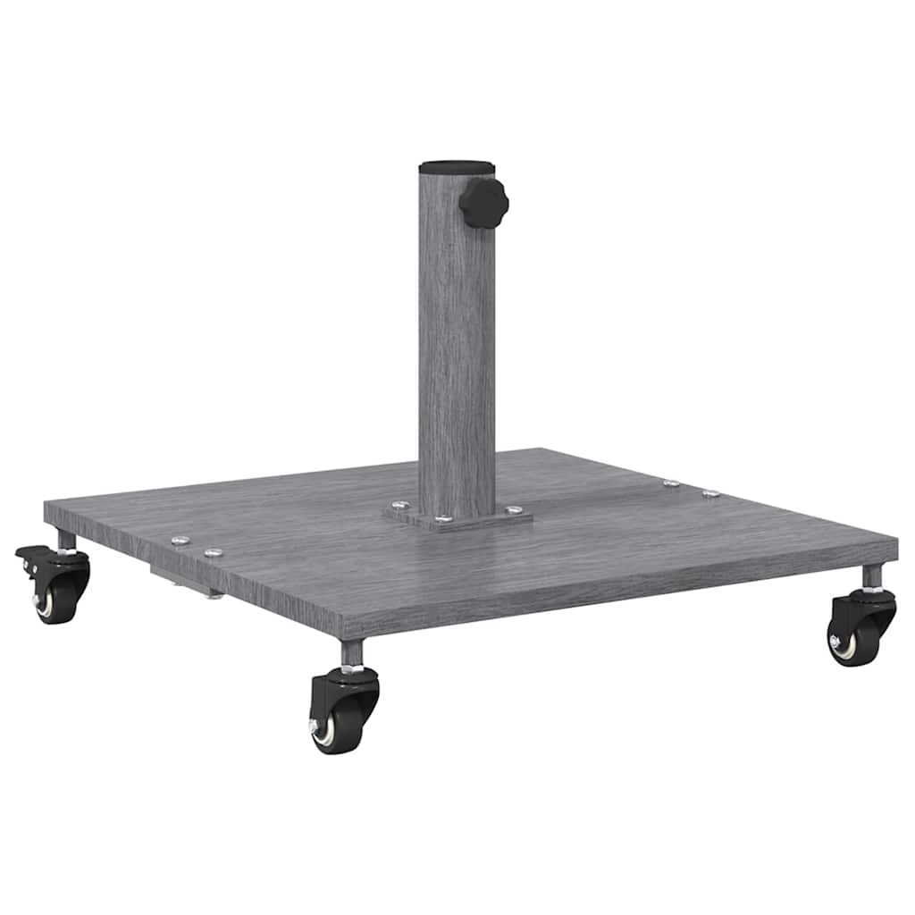 Vidaxx base de sombrilla gris oscuro aspecto madera 45 x 45 x 31,5 cm