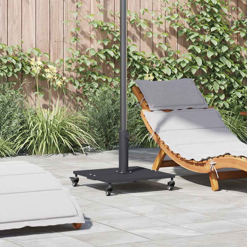 Base per ombrellone Vidaxl grigio scuro 45 x 45 x 31,5 cm