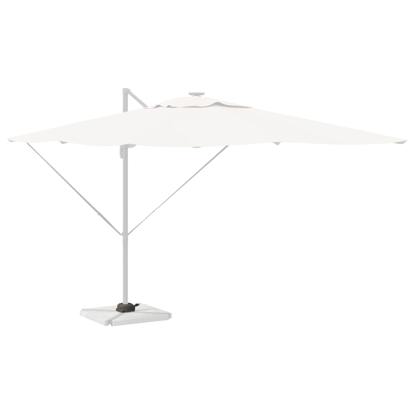 Base per ombrellone Vidaxx argento 23 x 14 x 6 cm
