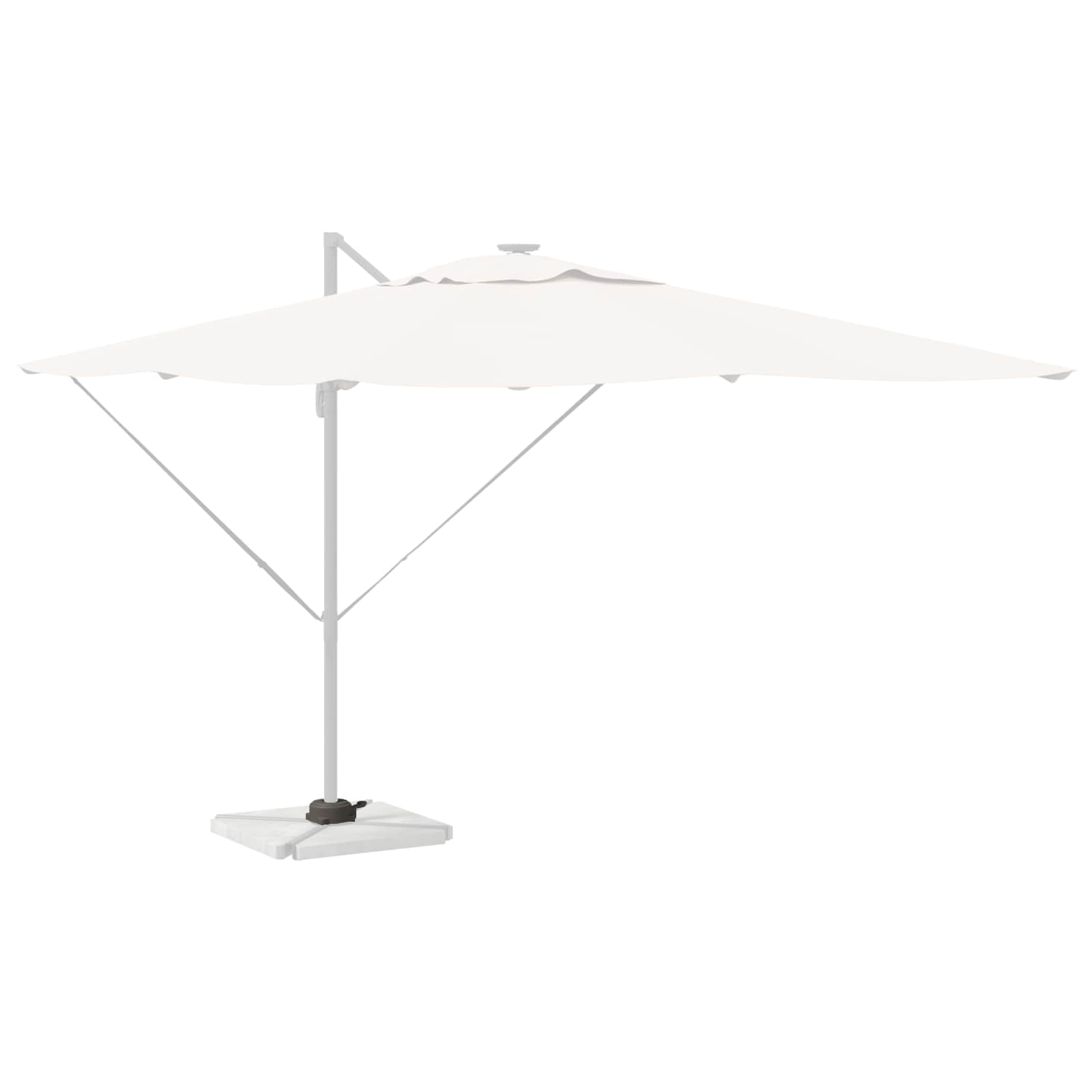Base per ombrellone Vidaxx argento 23 x 14 x 6 cm
