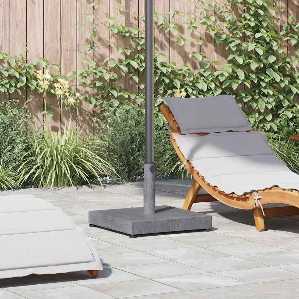 Vidaxx base de sombrilla gris oscuro aspecto madera 45 x 45 x 31,5 cm