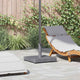 Vidaxx base de sombrilla gris oscuro aspecto madera 45 x 45 x 31,5 cm