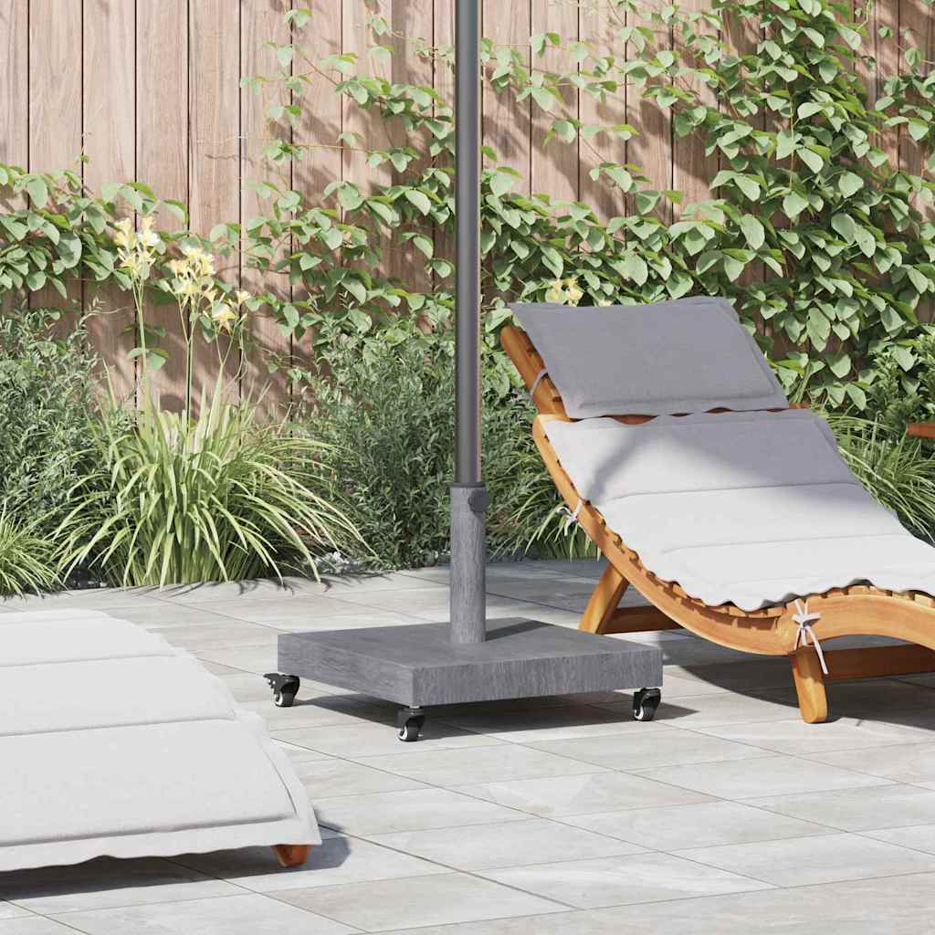 Vidaxx base de sombrilla gris oscuro aspecto madera 45 x 45 x 31,5 cm