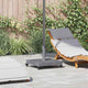 Vidaxx base de sombrilla gris oscuro aspecto madera 45 x 45 x 31,5 cm