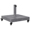 Vidaxx base de sombrilla gris oscuro aspecto madera 45 x 45 x 31,5 cm