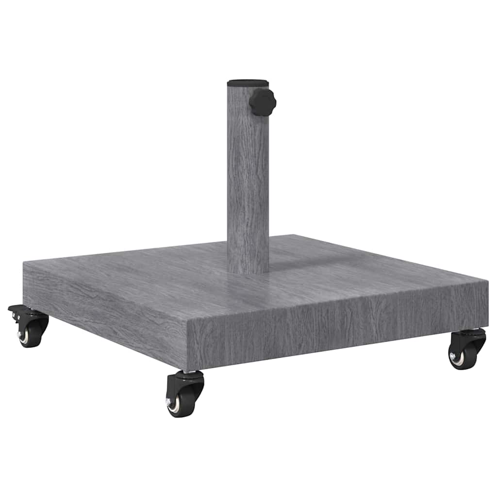 Vidaxx base de sombrilla gris oscuro aspecto madera 45 x 45 x 31,5 cm