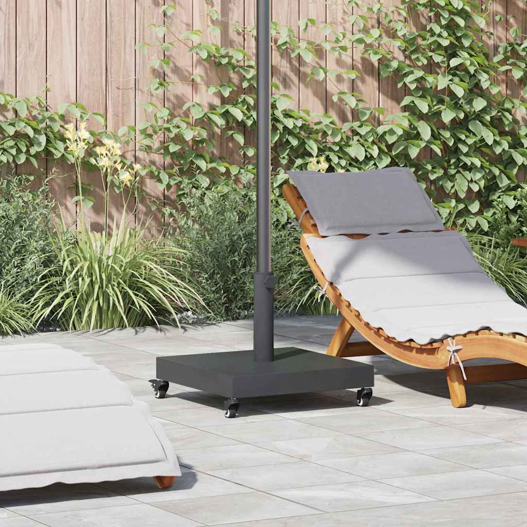 Base per ombrellone Vidaxl grigio scuro 45 x 45 x 31,5 cm