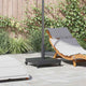 Base per ombrellone Vidaxl grigio scuro 45 x 45 x 31,5 cm