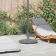 Vidaxx base de sombrilla gris oscuro aspecto madera 48 x 48 x 32 cm