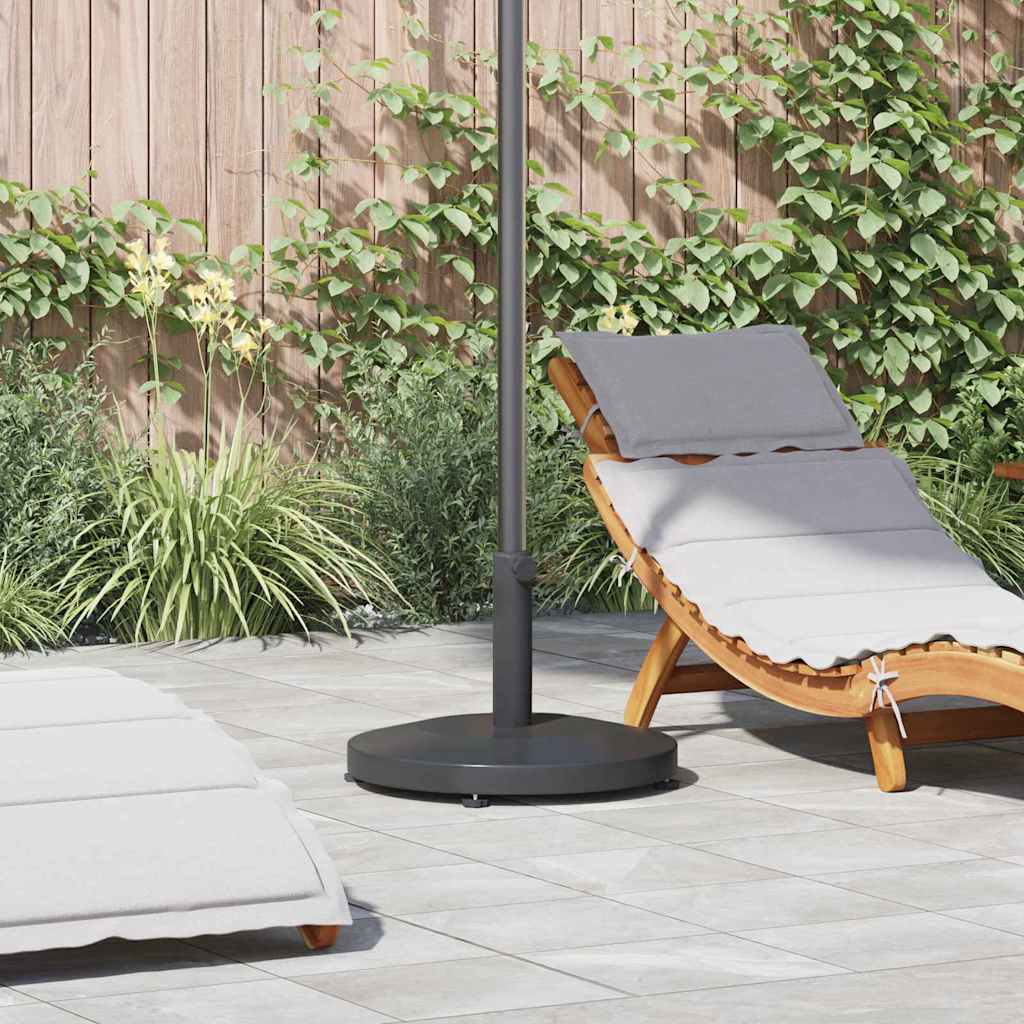 Base per ombrellone Vidaxl grigio scuro 48 x 48 x 32 cm