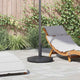Base per ombrellone Vidaxl grigio scuro 48 x 48 x 32 cm