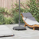 Vidaxx base de sombrilla gris oscuro aspecto madera 48 x 48 x 32 cm