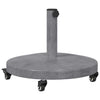 Base per ombrellone Vidaxx grigio scuro aspetto legno 48 x 48 x 32 cm