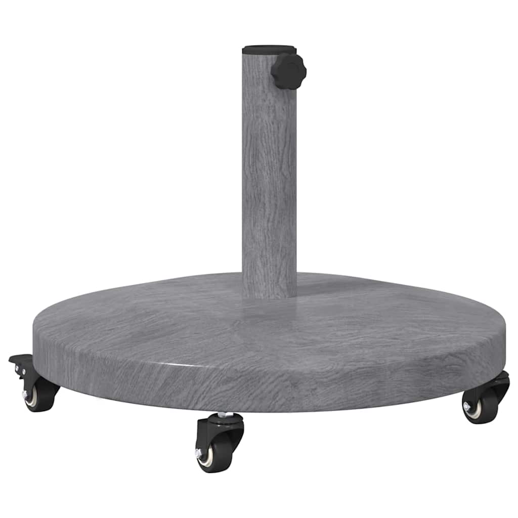 Vidaxx base de sombrilla gris oscuro aspecto madera 48 x 48 x 32 cm