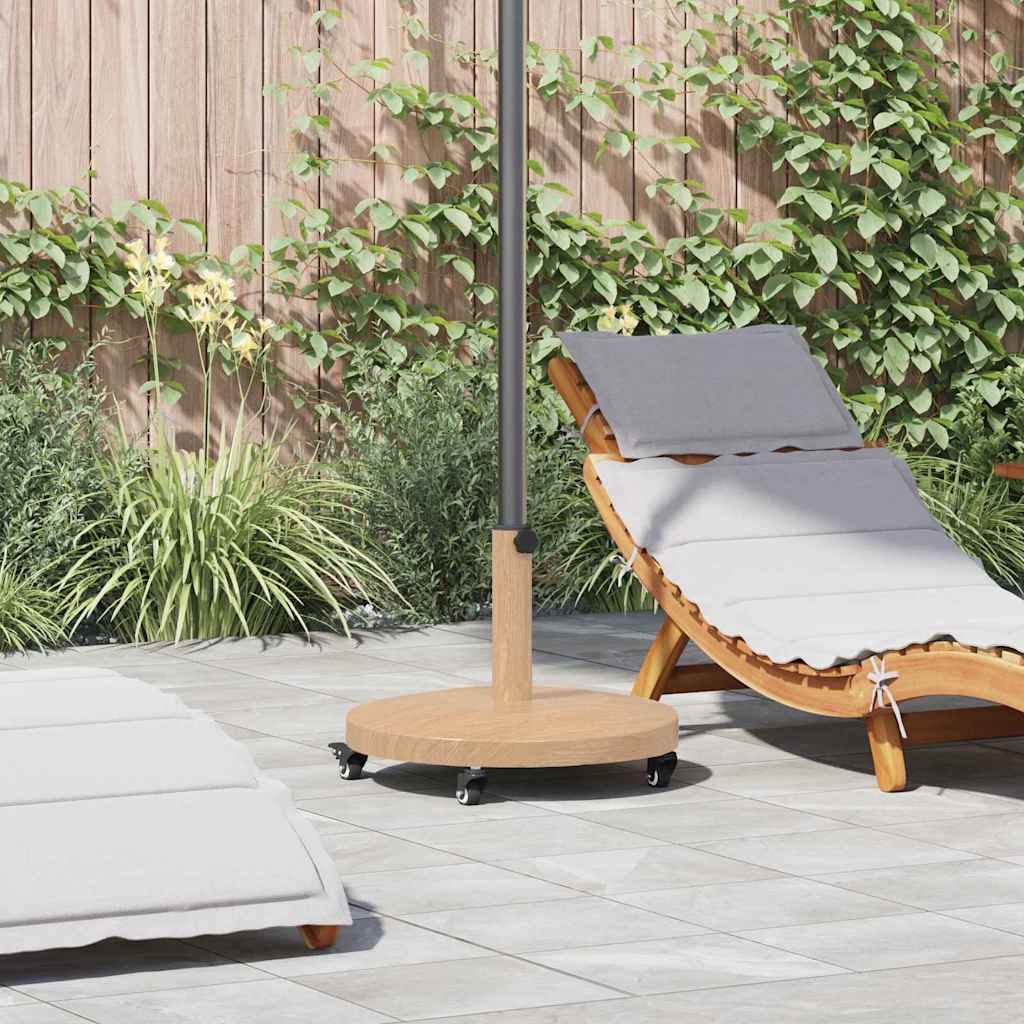 Vidaxx base de sombrilla madera clara 48 x 48 x 32 cm