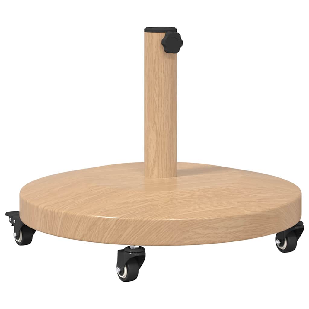 Vidaxx base de sombrilla madera clara 48 x 48 x 32 cm