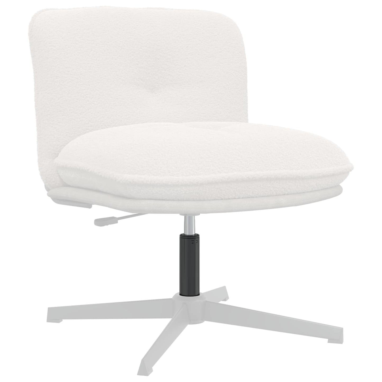 Vidaxl kantoorstoel gascilinder zwart 261-351 mm ijzer
