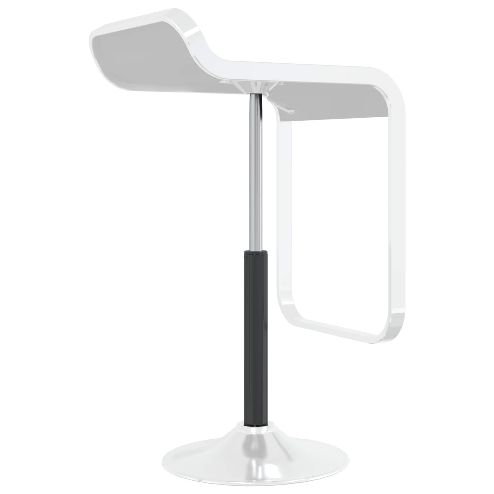 Sedia da ufficio Vidaxx bombola di gas nero 505-720 mm ferro