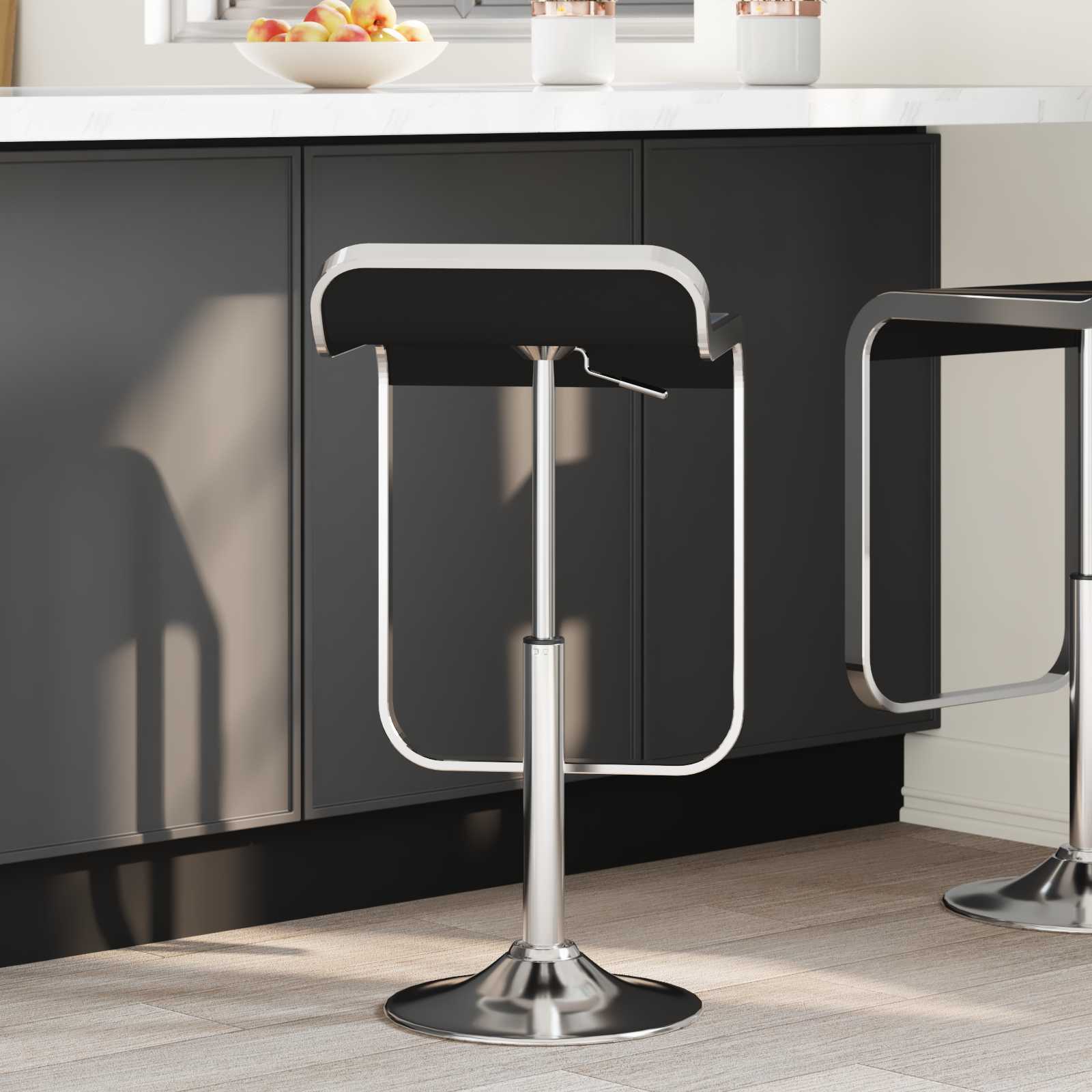Vidaxl kantoorstoel gascilinder chroom 505-720 mm ijzer