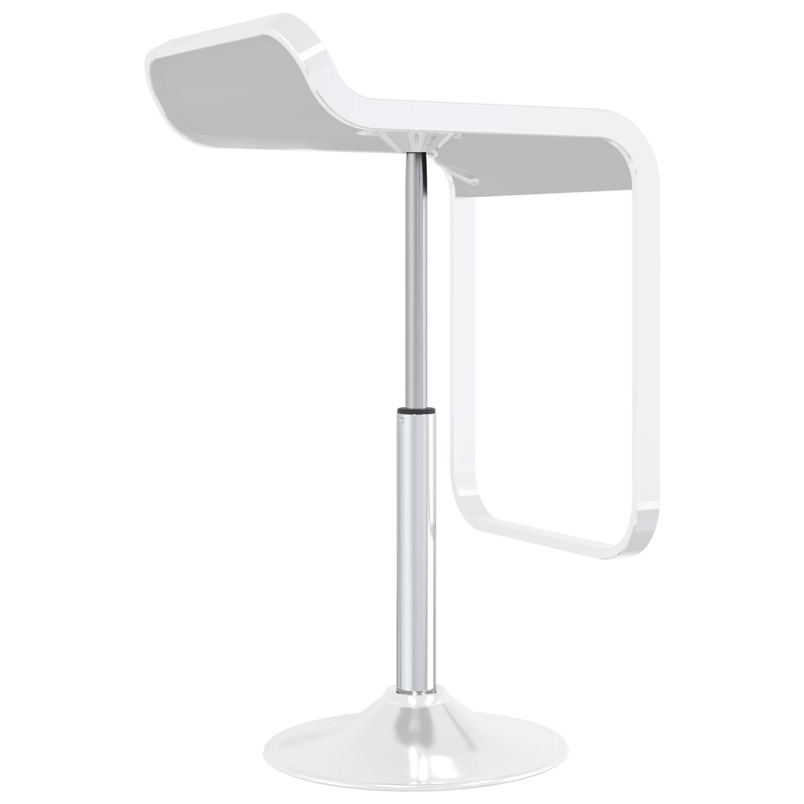 Vidaxl kantoorstoel gascilinder chroom 505-720 mm ijzer