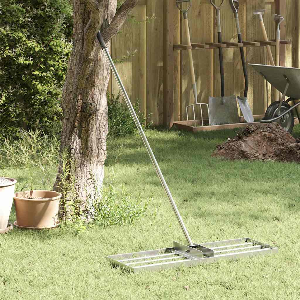 Testa di ricambio Vidaxx per rastrello da giardino in acciaio inossidabile argento