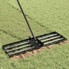 Vidaxl tuinhark zwart 75 x 25 x 200 cm gepoedercoat staal