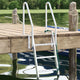 Vidaxl 3-traps steigerladder zilver 58 x 77 x 144 cm aluminium