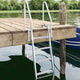 Vidaxx scala per porto a 4 gradini argento 58 x 77 x 166 cm in alluminio