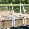 Vidaxx scala per porto a 4 gradini argento 58 x 77 x 166 cm in alluminio