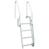 Vidaxx scala per porto a 4 gradini argento 58 x 77 x 166 cm in alluminio