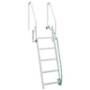 Vidaxx scala per porto a 5 gradini argento 58 x 77 x 191 cm in alluminio