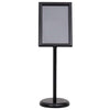 Vidaxl posterstandaards 2 pcs zwart 32.7 x 24 x 108 cm aluminium