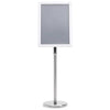 Supporti per poster Vidaxx 2 pezzi argento 32,7 x 24 x 108 cm in alluminio