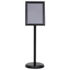 Supporti per poster Vidaxx 2 pezzi nero 32,7 x 24 x 108 cm in alluminio