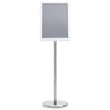 Supporti per poster Vidaxx 2 pezzi argento 32,7 x 24 x 108 cm in alluminio