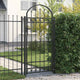 Poste de valla vidaxl con cerradura gris 200 x 88 x 14 cm acero