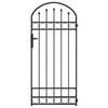 Vidaxl afrasteringspaal met slot grijs 200 x 88 x 14 cm staal