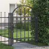 Vidaxl hekpoort met slot grijs 100 x 125 cm gepoedercoat staal