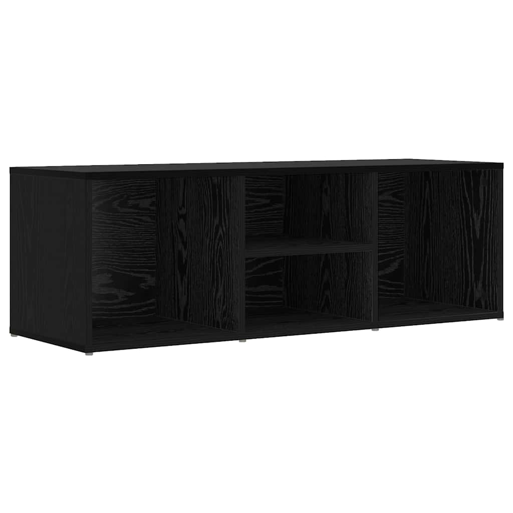 Vidaxl banco zapatero roble negro 102 x 35 x 35 cm madera contrachapada