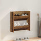 Vidaxl schoenenkast met plank oudhout 60 x 18 x 60 cm bewerkt hout