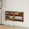 VidaXL zapatero 2 piezas madera vieja 60 x 18 x 60 cm madera procesada